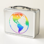 Regenboogkleurige planeet aarde (Achterkant)