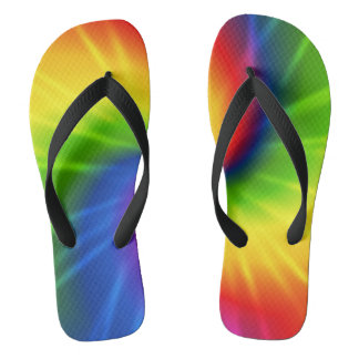 Regenboogkleurstof Stropdas-kleurstof Teenslippers