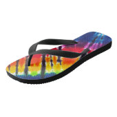 Regenboogkleurstof Stropdas-kleurstof Teenslippers (Schuin)