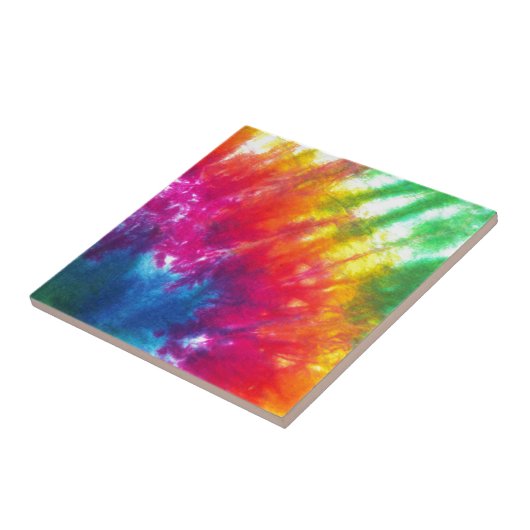 Regenboogkleurstof Stropdas-kleurstof Tegeltje (Zijkant)