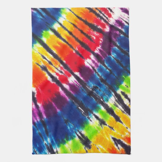 Regenboogkleurstof Stropdas-kleurstof Theedoek (Verticaal)