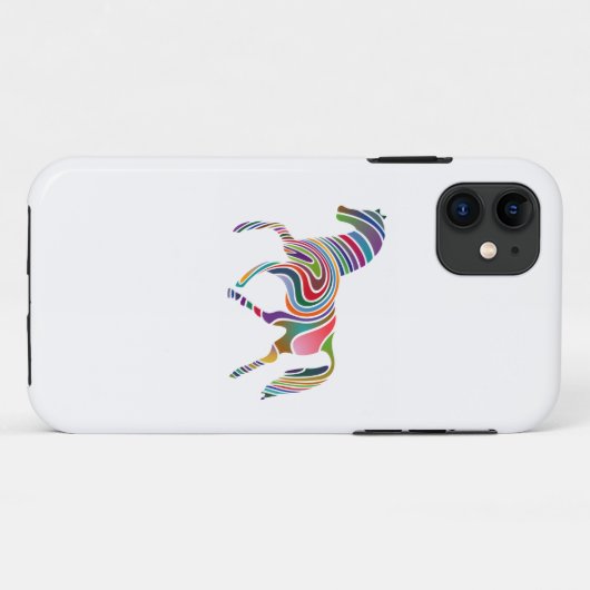 Regenboogkleurstrips Case-Mate iPhone Case (Achterkant (horizontaal))