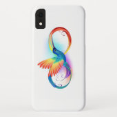 Regenboogkolibrie met oneindigheidssymbool Case-Mate iPhone case (Achterkant)
