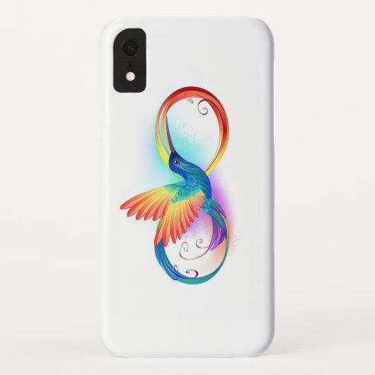 Regenboogkolibrie met oneindigheidssymbool Case-Mate iPhone case (Achterkant)