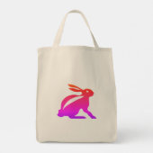 Regenboogkonijn logo tote bag (Achterkant)