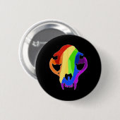 Regenboogkop Ronde Button 5,7 Cm (Voorkant /achterkant)