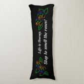 Regenboogkopleiding Rozen Lichaamskussen (Voorkant Verticaal)