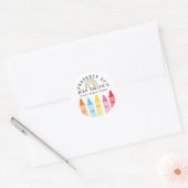 Regenboogkrijtjes Eigendom Van Klas Sticker Regen (Envelop)
