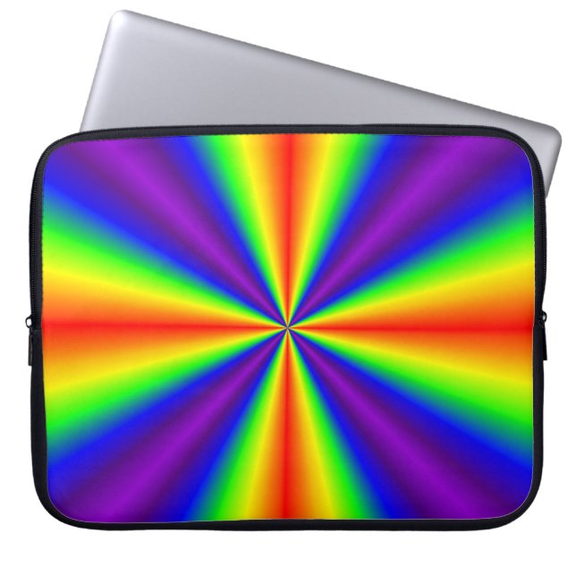 Regenboogkruis Laptop Sleeve (Voorkant)