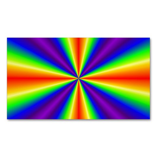 Regenboogkruis Magnetisch Visitekaartje (Voorkant)