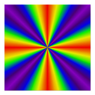 Regenboogkruis Perfect Poster