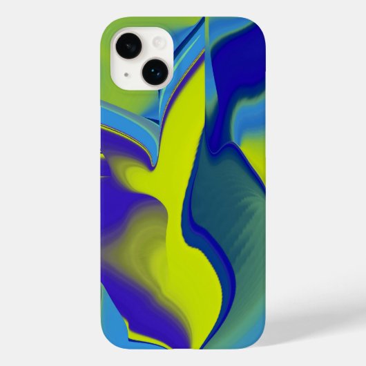 Regenboogkunst 3D Abstract in geel paars groen Case-Mate iPhone Case (Achterkant)