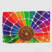 Regenboogkunst Golfhanddoek (Horizontaal)
