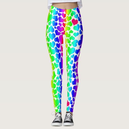 regenboogkunst leggings (Voorkant)