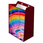 Regenboogkunst Medium Cadeauzakje (Achterkant Gekanteld)