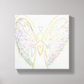 Regenboogkunsten Engel Schilderen Kunstschilderwer Canvas Afdruk (Voorkant)