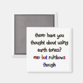 Regenboogkunstenaar Magnet Magneet (Voorkant / Achterkant)