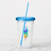 Regenboogkwal Acryl Drinkbeker (Achterkant)