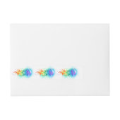 Regenboogkwal Adreslabel Wikkel (Voorkant)