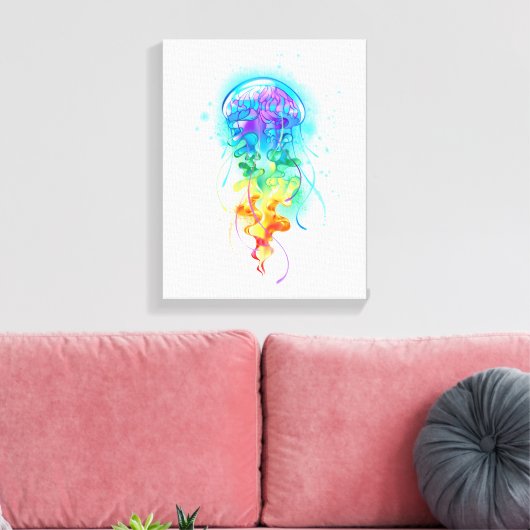 Regenboogkwal Canvas Afdruk (Insitu (Woonkamer))