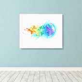 Regenboogkwal Canvas Afdruk (Insitu (Houten vloer))