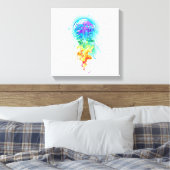 Regenboogkwal Canvas Afdruk (Insitu (Slaapkamer))