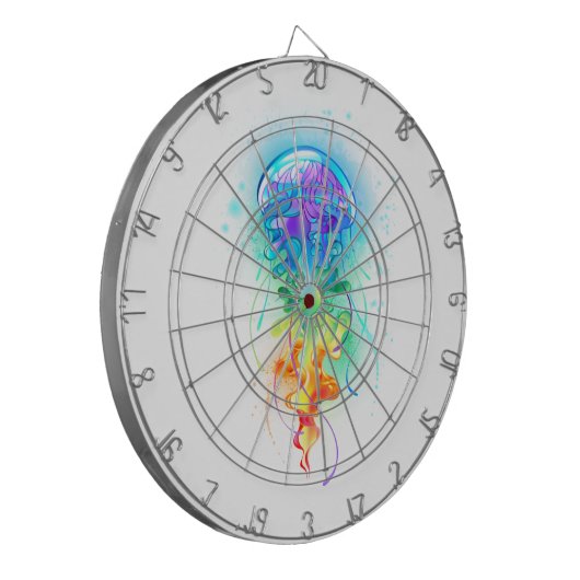 Regenboogkwal Dartbord (Voorkant Links)