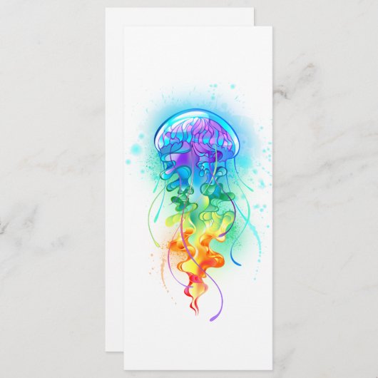 Regenboogkwal Feestdagenkaart (Voorkant / Achterkant)