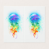 Regenboogkwal Visitekaartjes (Buitenkant ongevouwen)