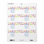 Regenbooglabels Etiket (Full Sheet)