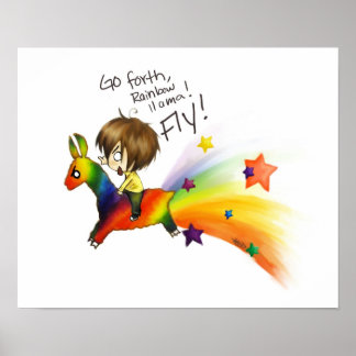 Regenbooglama! Poster