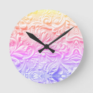 regenboogleer ronde klok