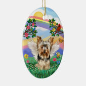 Regenboogleven - Yorkshire Terrier #17 Keramisch Ornament (Rechts)
