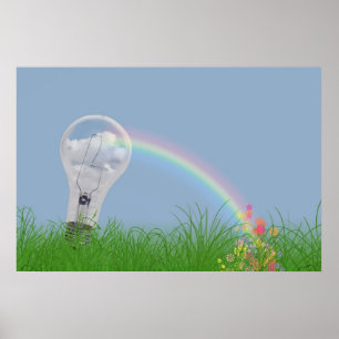 Regenbooglicht Poster