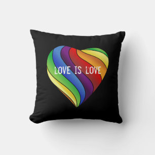 regenboogliefde kussen