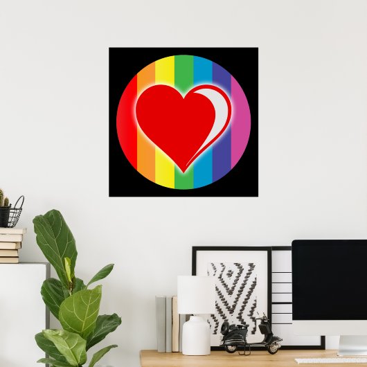 regenboogliefde. poster (Thuiskantoor)