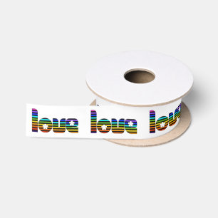 regenboogliefde satijn lint