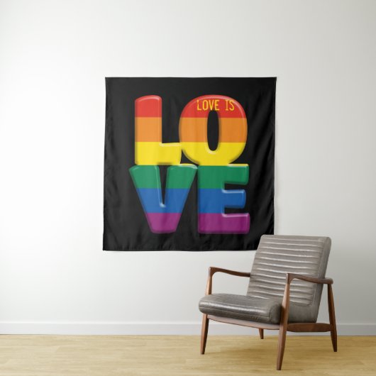 regenboogliefde wandkleed (In situ)