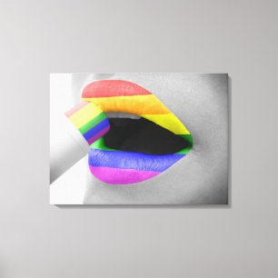 Regenboogliften Canvas Afdruk