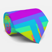 regenbooglitspatroon stropdas (Opgerold)