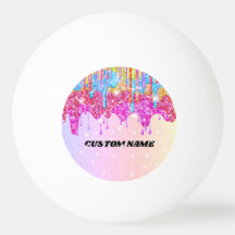 Regenbooglitter pongbal