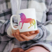 Regenbooglitter Sparkle Unicorn Mok