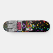 Regenbooglitter Unicorn Sparkly Stars Sparkle Sk8r Skateboard (Horizontaal)