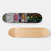 Regenbooglitter Unicorn Sparkly Stars Sparkle Sk8r Skateboard (Horizontaal)