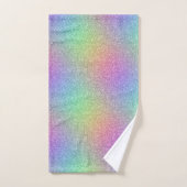 Regenbooglittereffect Bad Handdoek (Handdoek)