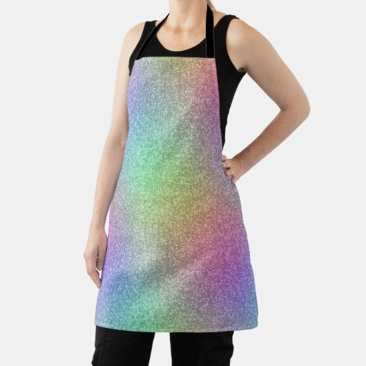 Regenbooglittereffect Schort (Insitu)