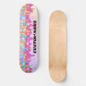 Regenbooglitterskateboard Skateboard (Voorkant)