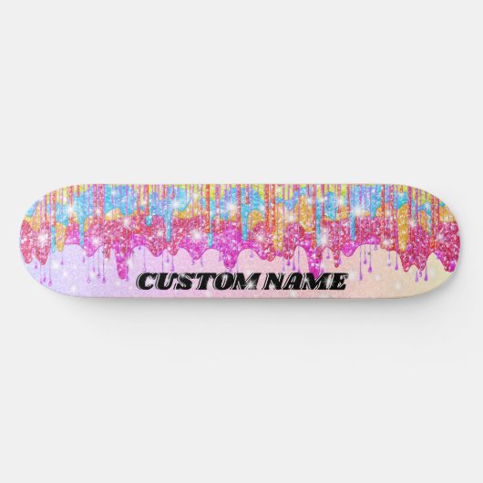 Regenbooglitterskateboard Skateboard (Horizontaal)