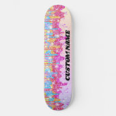 Regenbooglitterskateboard Skateboard (Voorkant)