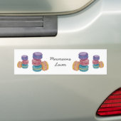 regenboogmacro's in Waterverf Bumpersticker (Op auto)